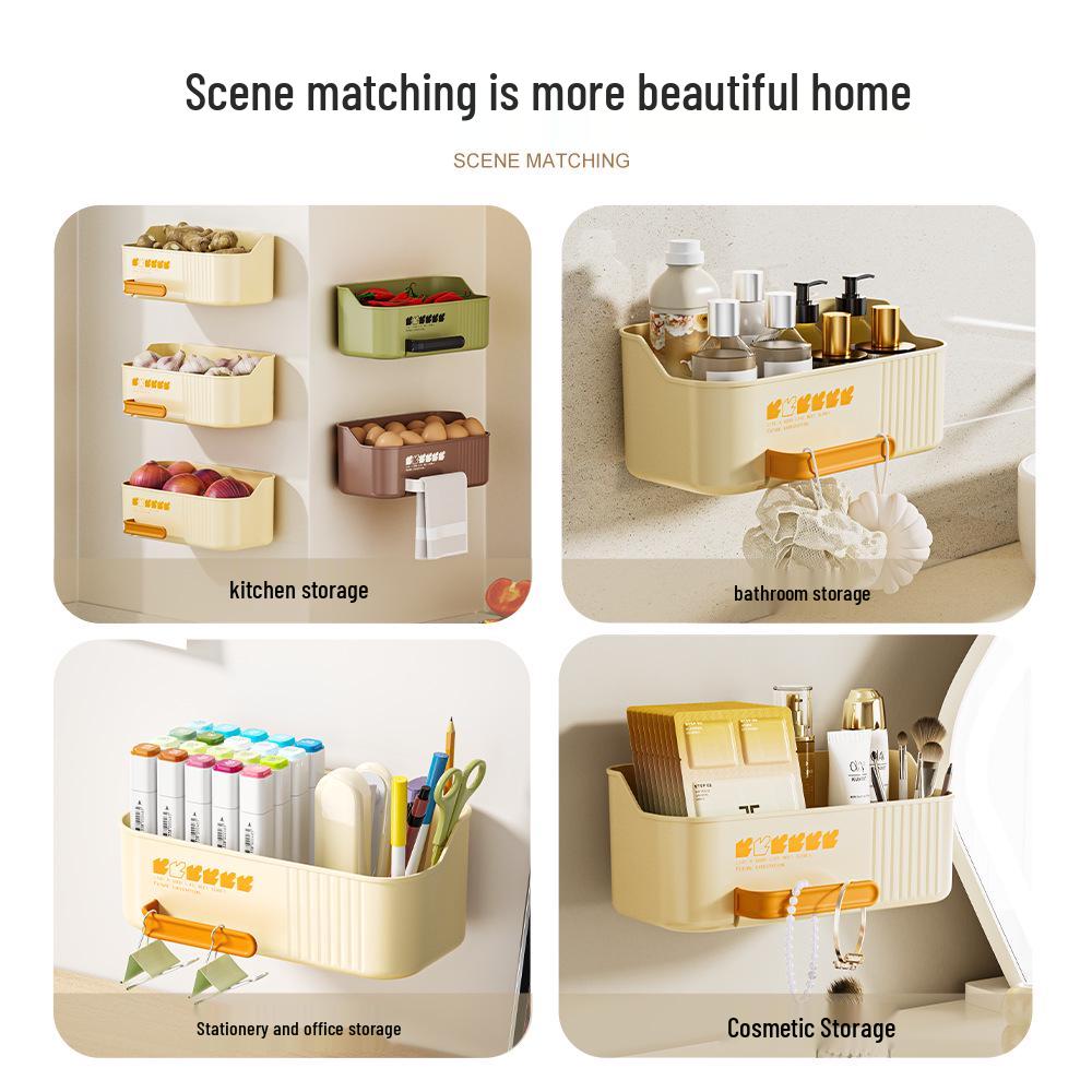 Wall-Mounted Kitchen Spice & Vegetable Storage Rack