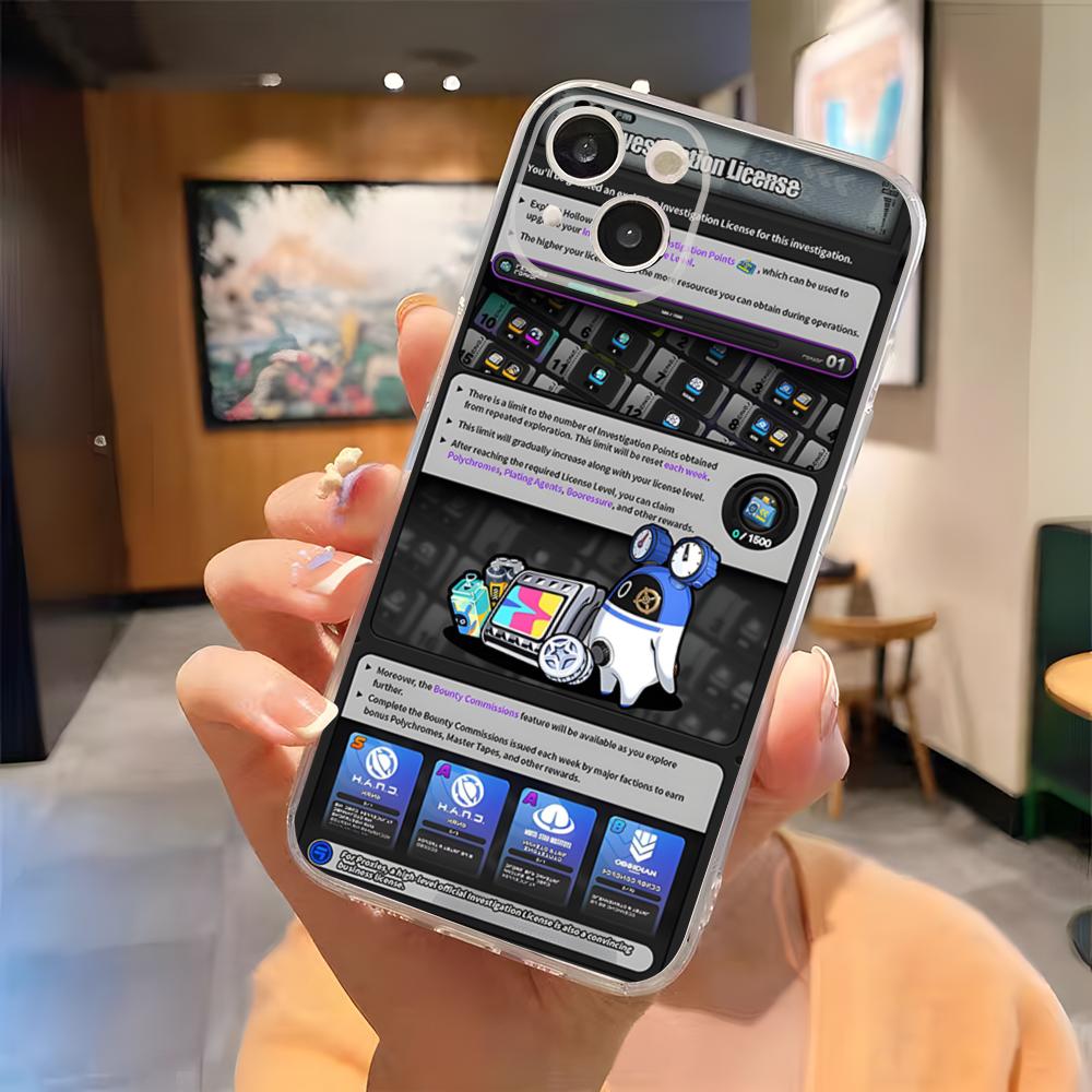 Zenless Zone Zero ZZZ Bangboo Phone Case For IPhone 15 Pro Max 16 Pro Max 14 13 11 12 Mini Xs X Xr 7 8 Plus Se Transparent Cover