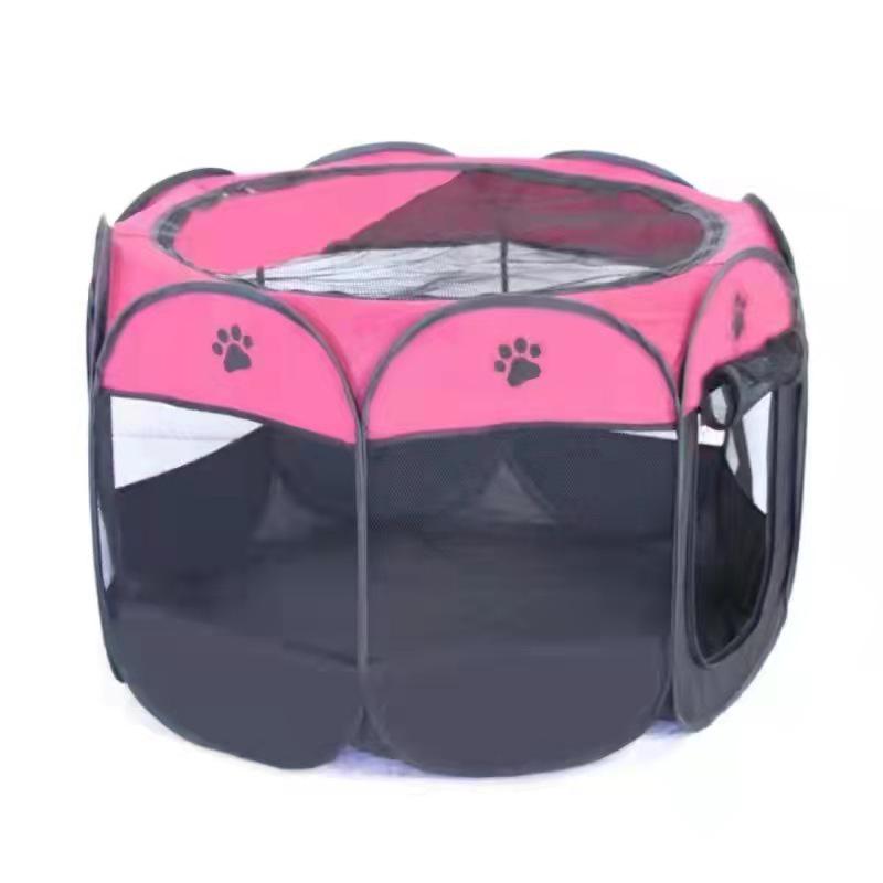 Octagonal Scratch-Resistant Foldable Pet Tent & Fence for Dogs and Cats