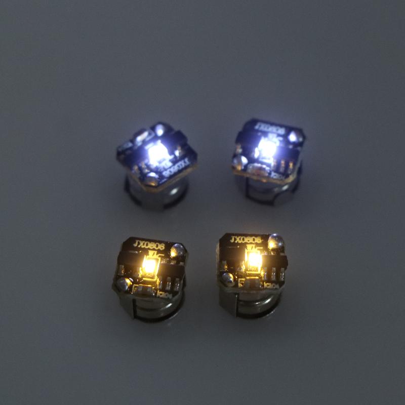 2 Stück LED-Licht Mikrowellen-Magnetsteuerungsschalter Beleuchtungschip Animation Handgemacht Plus Lichtmodell Spielzeug Kabellose Lampe