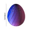 Twisty Fidget Egg 3D Printed Slippery Egg Fidget Easter Egg Toys Basket Stuffers Rotating Fidget Puzzle Toy For Stress Relief