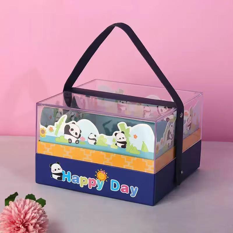 Scatola Regalo Acrilica Cartone Animato per Bambini - Perfetta per Compleanni, Matrimoni e Bomboniere.