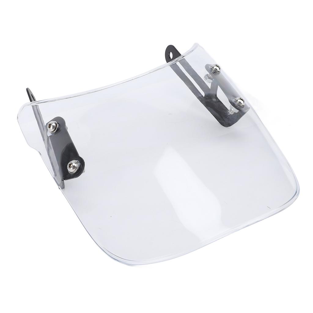 Motorcycle Front Windshield Unbreakable PMMA Panel Front Wind Deflector with Mount Bracket for Scrambler 400X 2023 2024