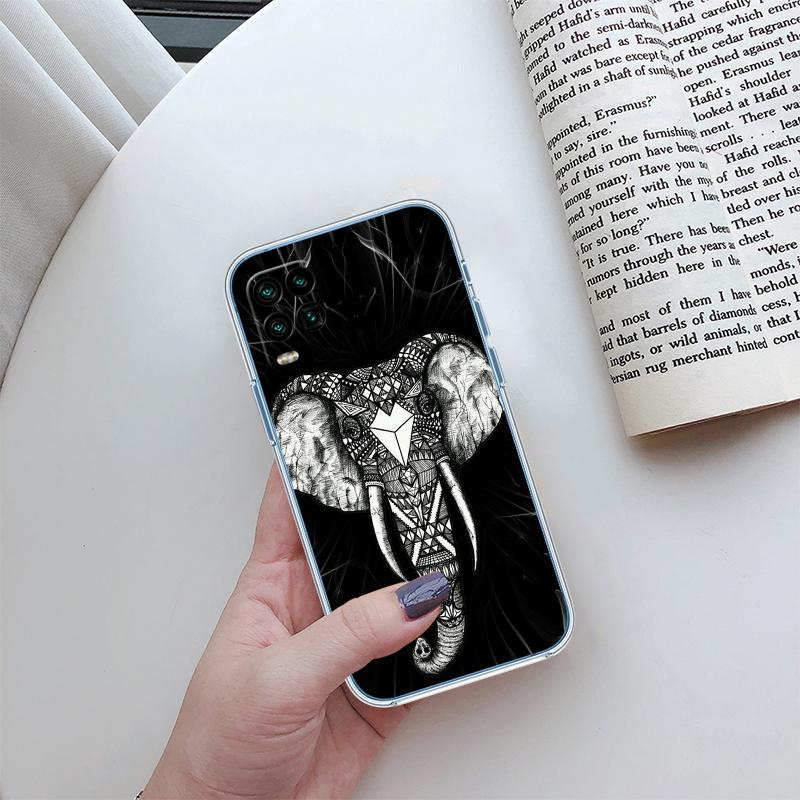 RP5 Animal Elephant Transparent Case for LG K22 K30 K40 K40S K41 K42 K50 K50S K51 K51S K52 K61 K62 K71 K92 Q60 Q61 V40 V50 V60