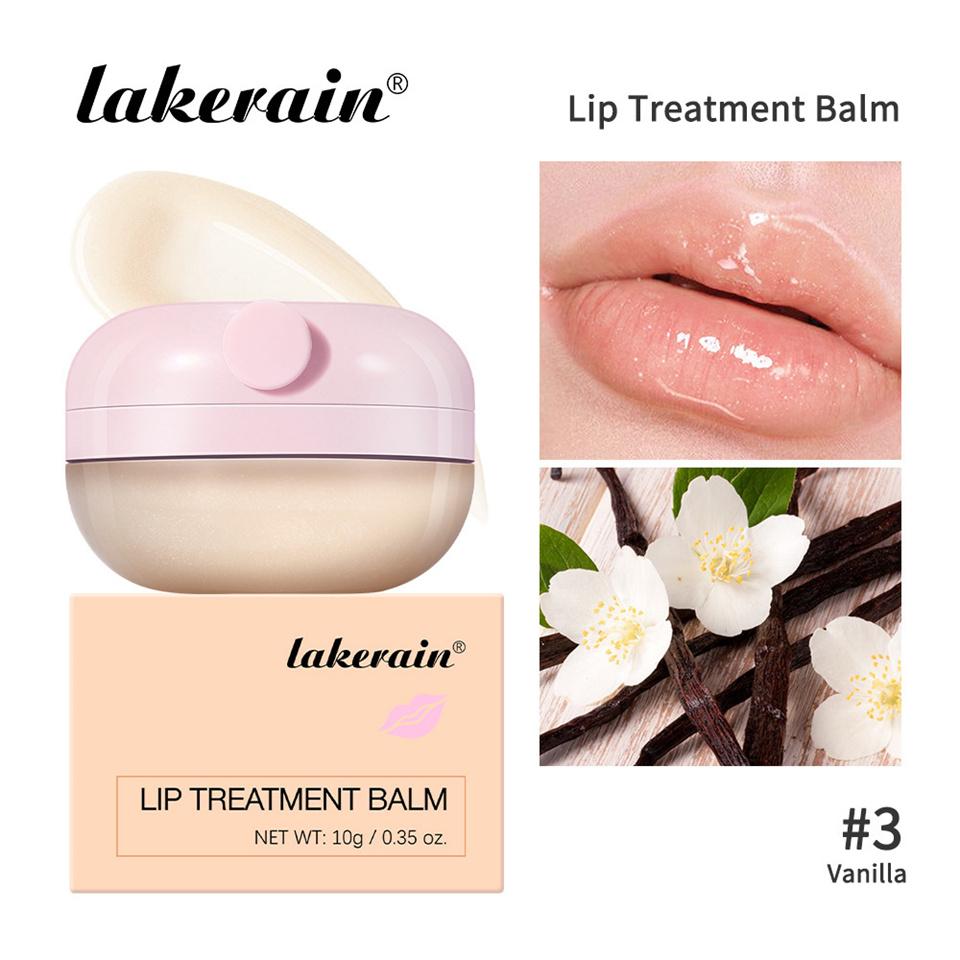 Lip Balm 3 Colors Light Lines Anti-Dry Cracked Lip Care Balm Hydrating Moisturizing Fine Glitter Strawberry Fruit Fragrance Lip