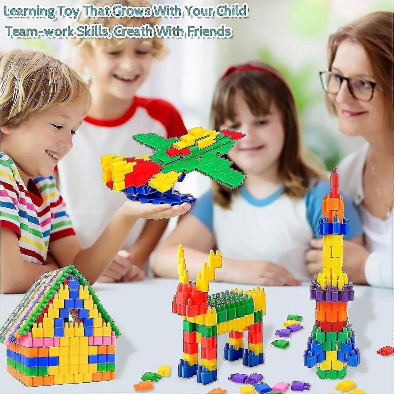 600-Piece Building Blocks Set - STEM Learning Playset for Preschool & Kindergarten Kids