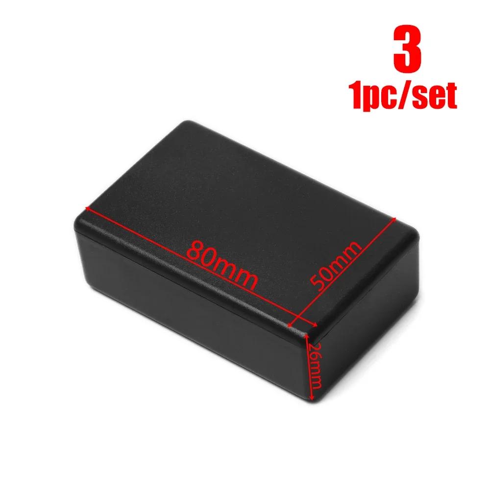 1/2pcs Waterproof Black Housing Instrument Case ABS Plastic Project Box Storage Case Enclosure Boxes Electronic Supplies