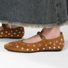 Fashion Fashion Crystal Ballet Flats Designer Luxury Mary Jane Shoes Women Black Versatile Single Shoes Comfort Soft Sole Women Loafers