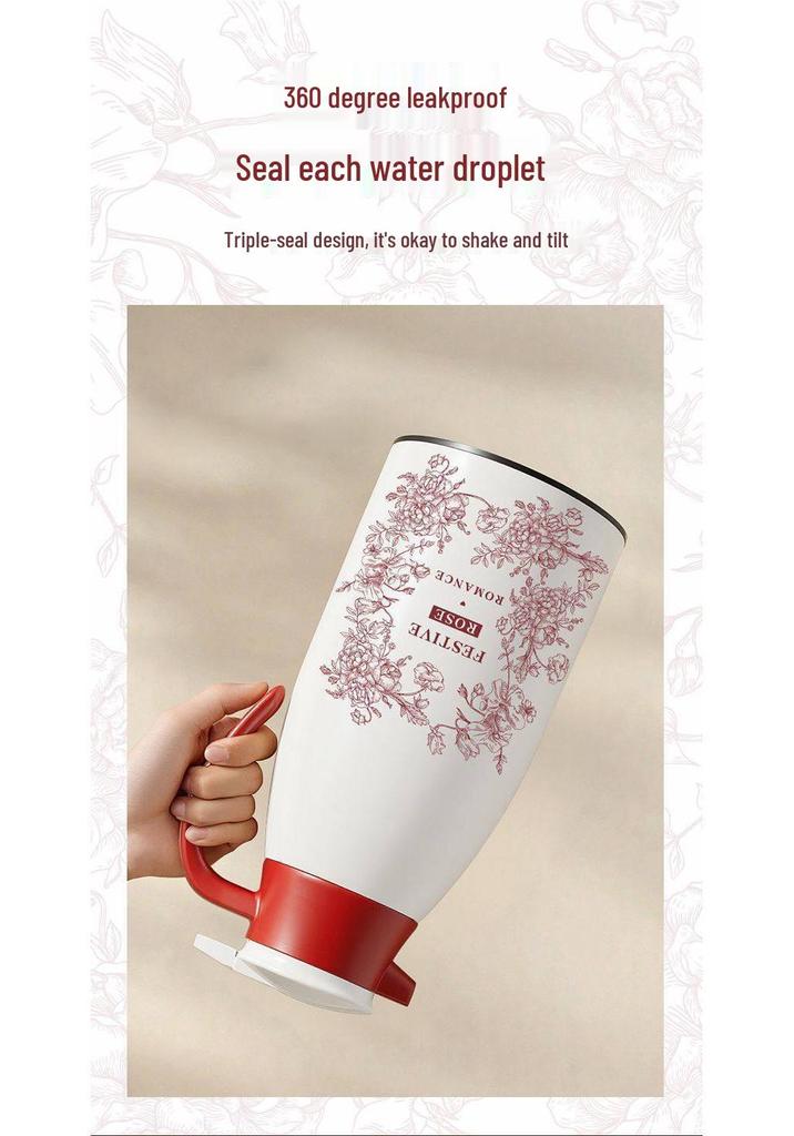 Elegant Red Wedding Thermos Pair - 2025 New Style Warm Water Bottles for Newlyweds