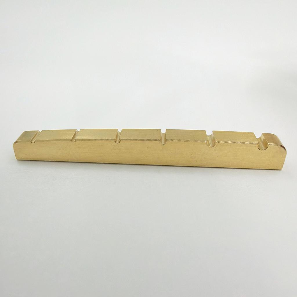 ST 6-Saiten E-Gitarre Messing-Sattel Massiver Reinkupfer E-Gitarren-Sattel Brücke: 42 mm/43 mm lang