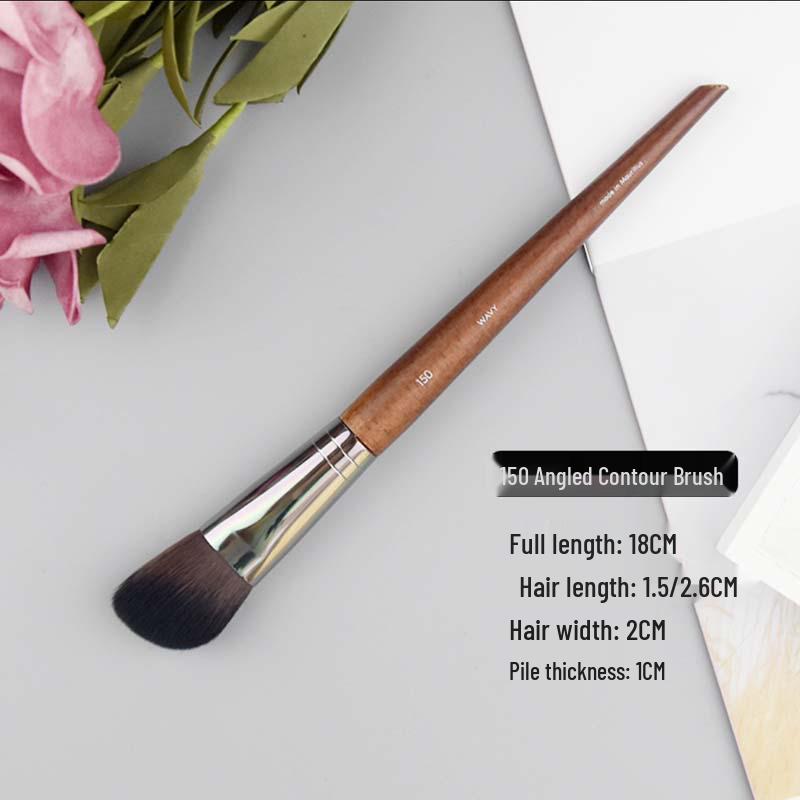 Soft Bristle Professional Makeup Brush Set: Blush, Eyeshadow, Powder & Single Piece Brush.