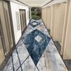 Simple Geometric Long Corridor Carpet Runner Modern Easy Clean Decoration Aisle Rug Non-slip Washable Stair Hallway Floor Mat
