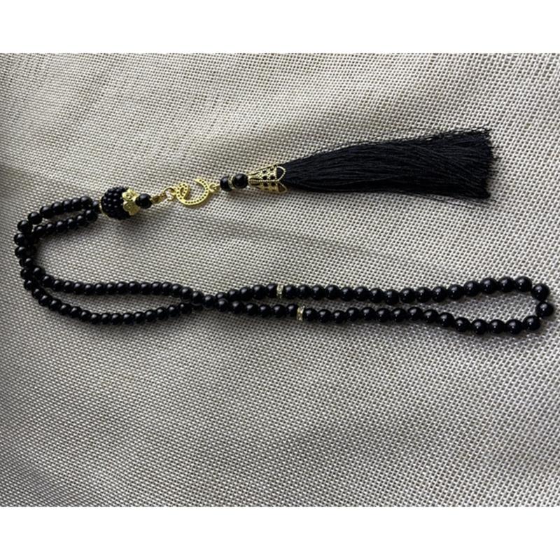 6MM Tasbih Muslim Prayer Beads Islamic Style 99 Beads Color Pearls Charm Bracelets  Mohammed Rosary Bracelets Gift