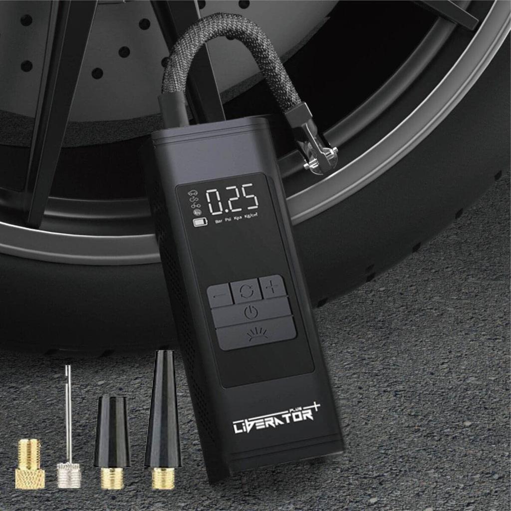 Electric Bicycle Electric Air Pump for Car and Fits and British and and Ideal for Cross Bikes Liberator+ Pump, Tires, Motorcycles, Balls, Presta,