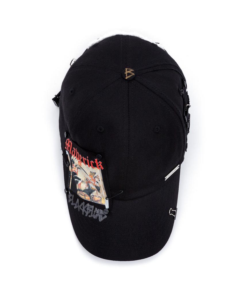 BLACKBLOND Bibbidi Maverick Patch Cap (Black)