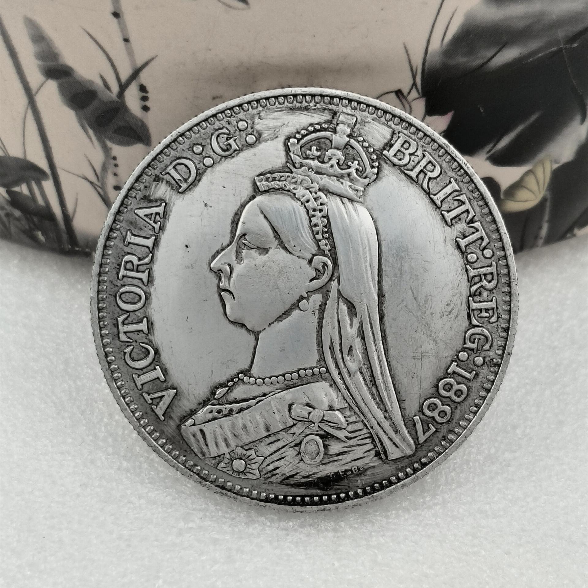 

Памятная серебряная монета Виктории, Великобритания, Великобритания, Подарочные ремесла