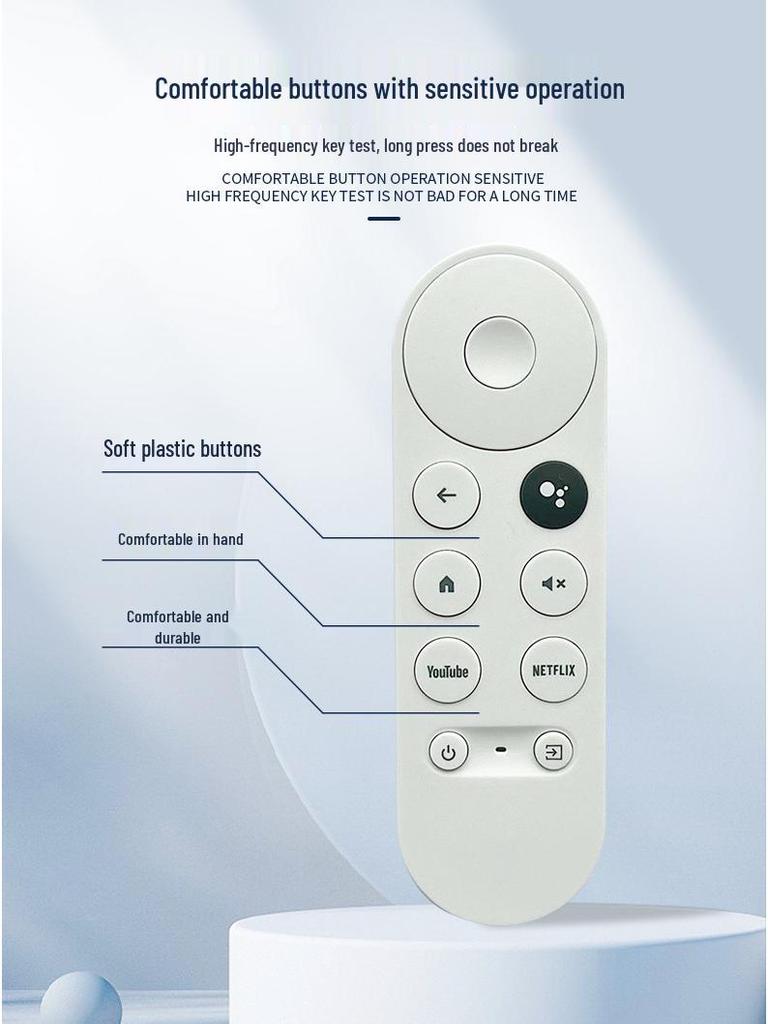 Google TV Bluetooth Sprachfernbedienung für Chromecast Gen 9 - Drahtlose & Langstreckensteuerung