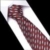Men's 7.5cm Jacquard Polyester Striped Tie for Formal Business or Interviews