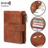 Fashion Women Short Wallet RFID Anti-theft Brush Women's Wallet With Multiple Card Slots Simple Three Fold Card Holder Coin Purse High Quality