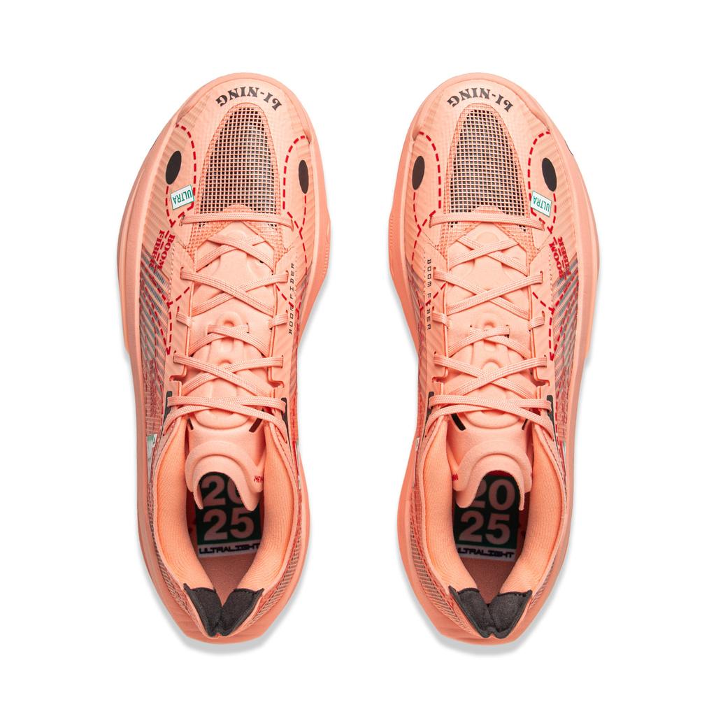 Nové LINING Ultralehké basketbalové boty Pánské Nízké top Immortal Broskvově růžové ABAV007-41