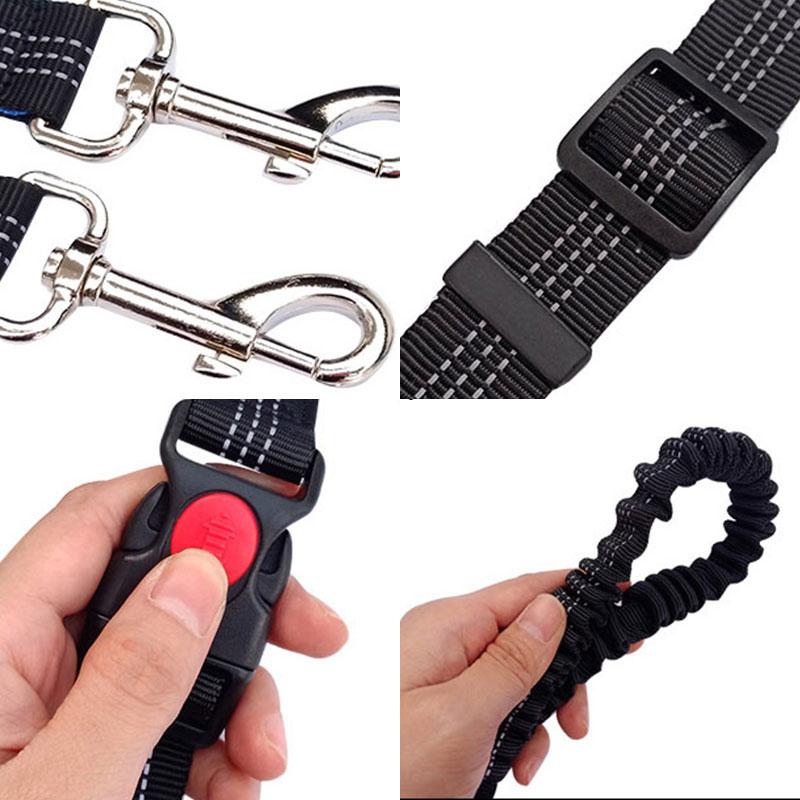 Adjustable Hand Free Dog Leash for Dog Pet Walking Running Jogging Dog Leashes Waist Belt Chest Strap Traction Rope Pet Collars