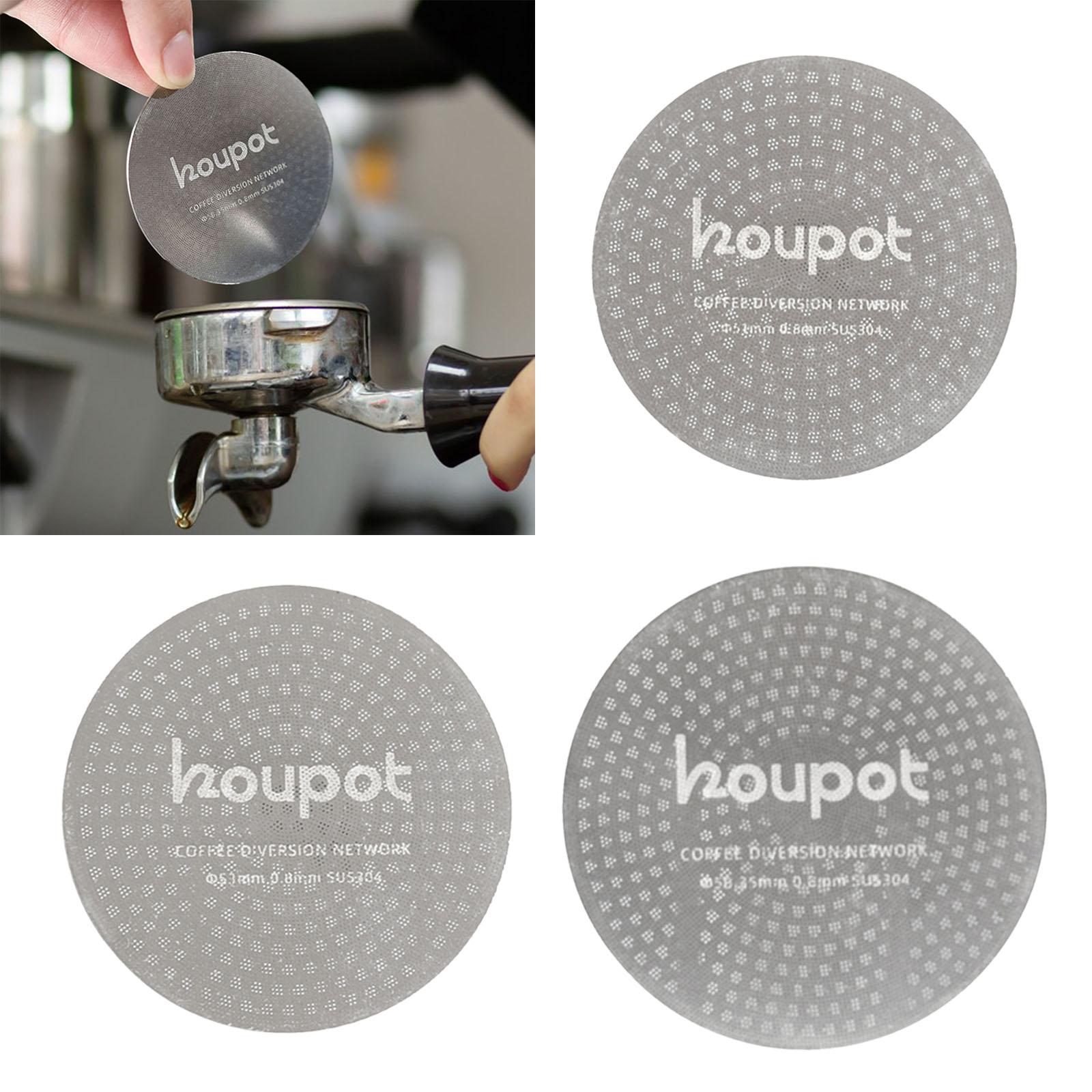 

Coffee Filter Strainer 0.8mm Clean Portafilter Espresso Puck Strainer for 51mm