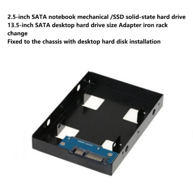 2.5inch SSD to 3.5inch Hard Drive Adapter Internal Drive Bay Converter Mounting Bracket Tray Easy Installation