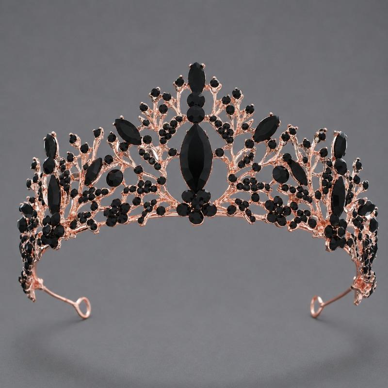 Corona Oscura Ballo di Halloween Corona di Strass Moda Foto Styling Copricapo