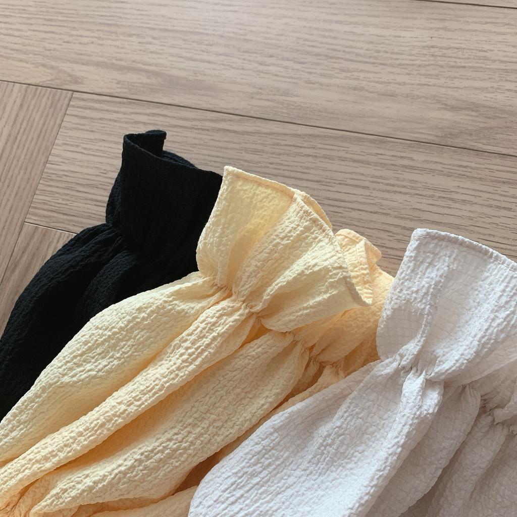 Retro Puff Sleeve Square Neck Short Sleeve T-Shirt Women's Summer Dress New Small Design Shirt