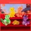 Adorabile Drago Piccolo Traslucido per Capodanno Statuetta Resina Miniatura Ornamento da Scrivania
