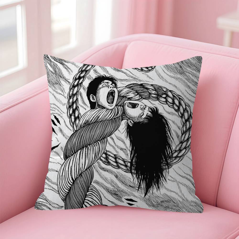 Japan Anime JJunji Horror Ito Pillowcases Home Bedding Decorative Pillow Cover Wedding Super Soft Pillow Case