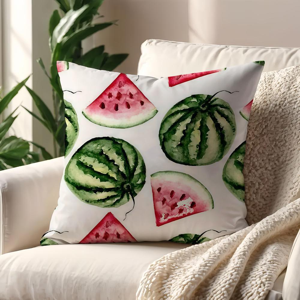 Summer Fruit Watermelon Pattern Cushion Cover For Pillow Printing Sofa Decoration Home Car Room Coffee Office Nordic Simplicity