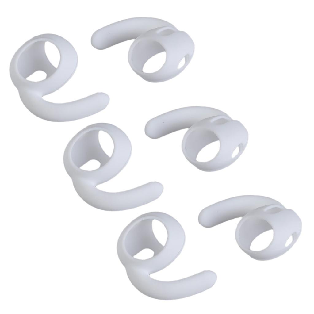 3Sets Ear Hooks Soft Silicone Eartips Ear Sleeves For Earphones Enhances Comfort Earplugs Set