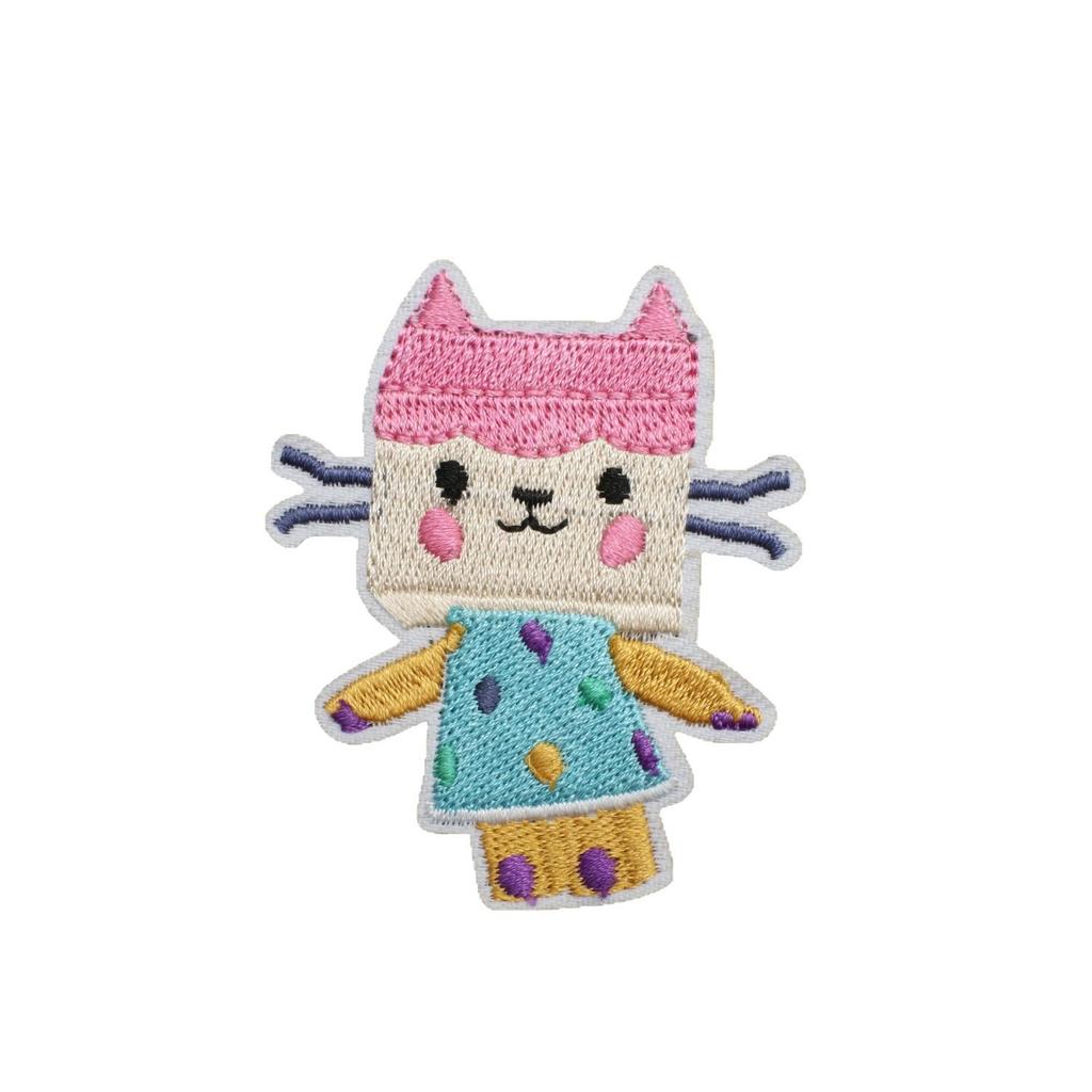 Little Girl Embroidery Cloth Sticker Pet Kitten Patch Sticker Clothes Decoration Cartoon Kitten Computer Embroidery Chapter Sticker