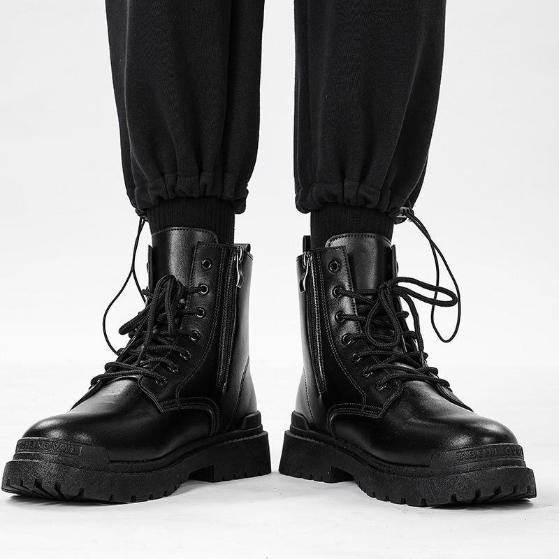 All-match Military Boots Snow Fashion Autumn Men's Boots Work Boots Outdoor Boots  Platform Boots  Men Boots