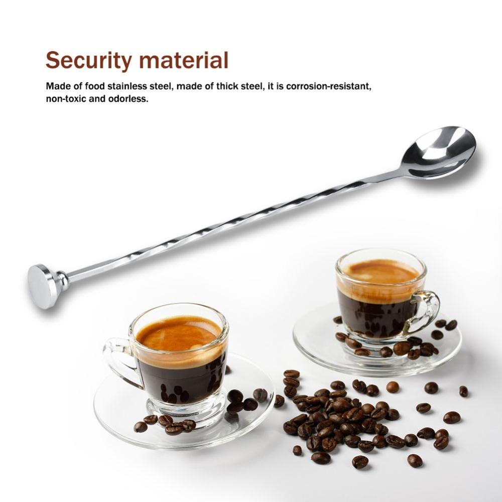 Long Handle Stirring Spoon Rust Resistant Mixing Spoon Multi-Function Drink Stirrer  Beverages