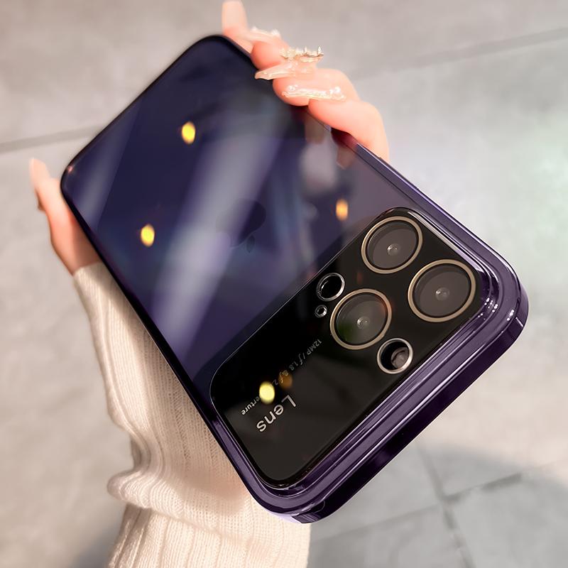 

Роскошный прозрачный защитный чехол для камеры для iPhone 15 14 13 12 11 Pro Max XR XS X 7 8 Plus, мягкий силиконовый чехол для большого объектива