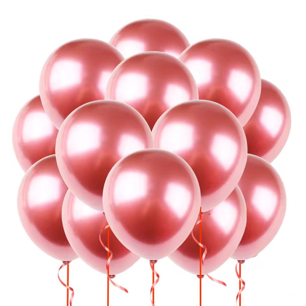 20pcs 12inch Confetti Metallic Metal Balloons Gold Blue Pink Latex Ballon Wedding Birthday Party Decoration Baby Shower Globos