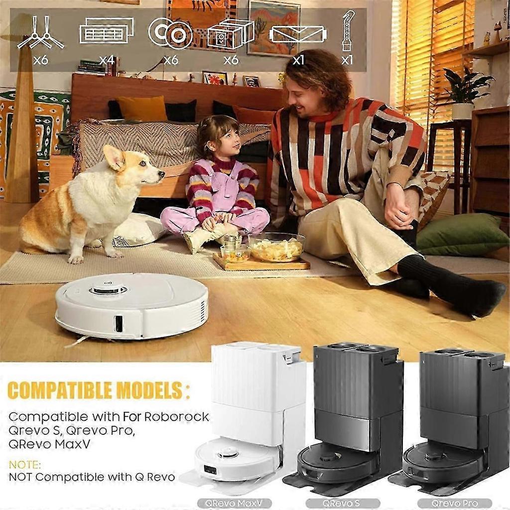 For Qrevo S/QRevo Pro/QRevo MaxV Robot Vacuum Cleaner Main Side Brushes Hepa Filters Mop Cloth Dust