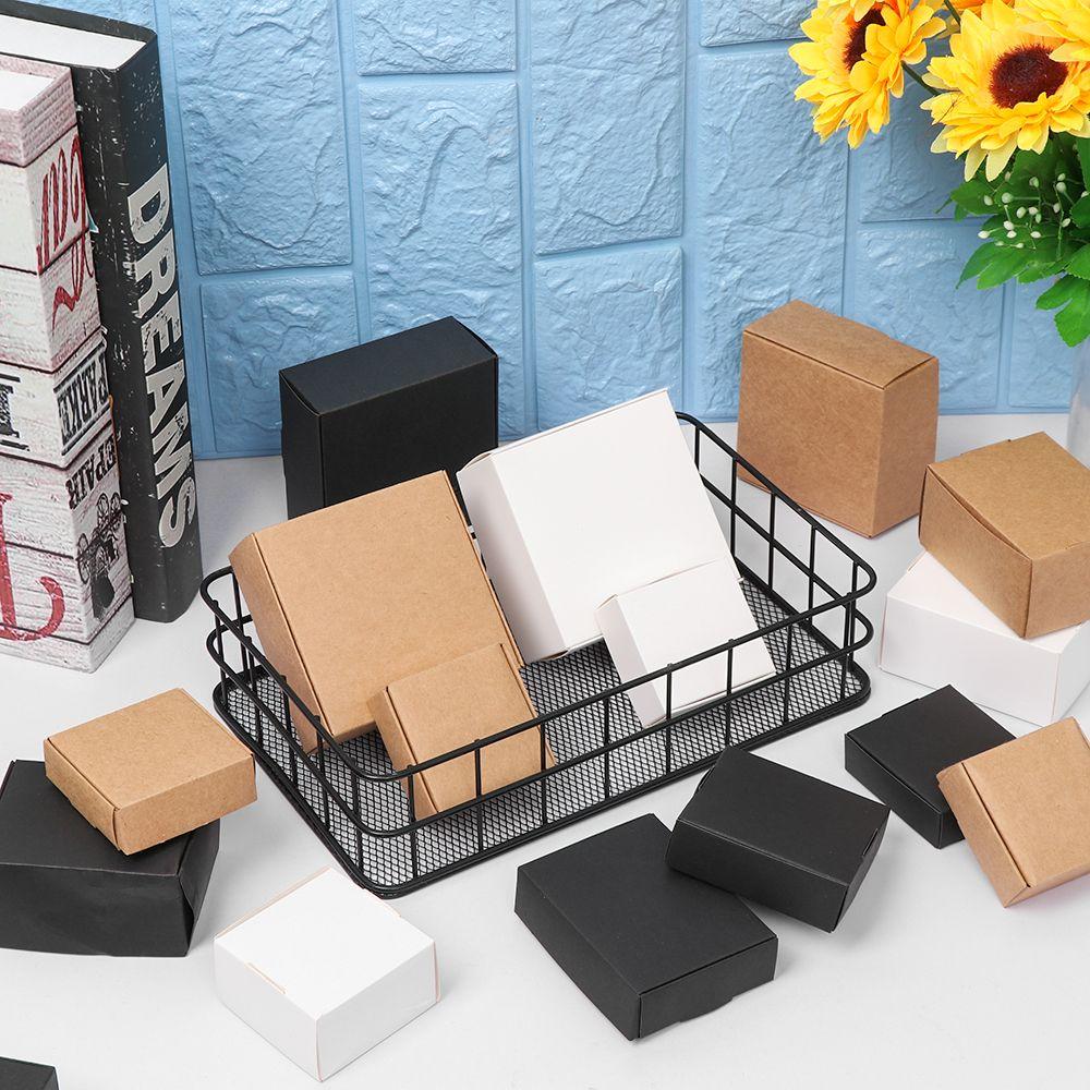 9sizes Wedding Event Gift Craft Handmade Wrapping Kraft Paper Box Candy Storage Cardboard Package