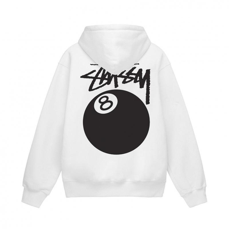 Stussy 2025 Heren Basic Terry Pullover Hoodie, 700g Kwaliteit