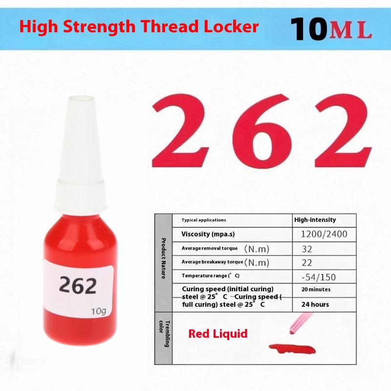 1 Stück Lock Tight Seal Befestigungselemente Anaerob Härtender Metallkleber Schraubensicherung 222/242/243/262/263 Muttern-Bolzen-Sicherung Schraubenkleber