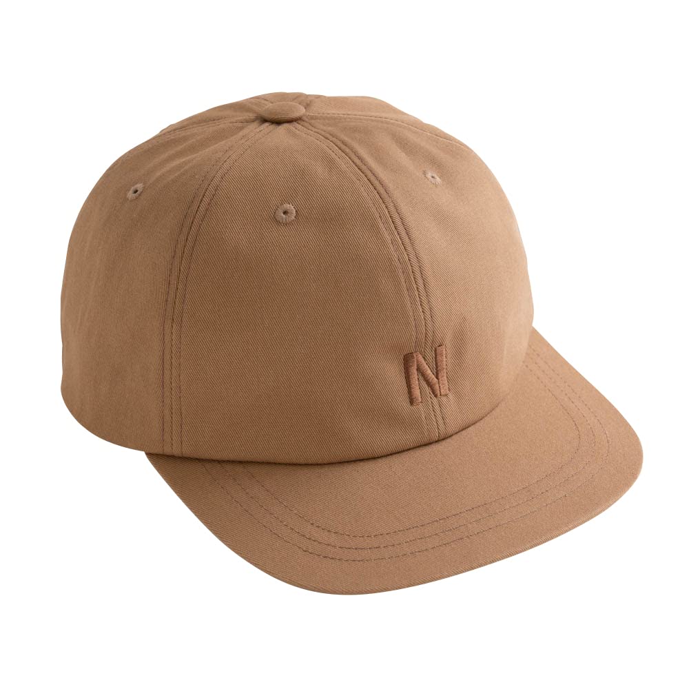 Boné de Sarja Fukabori Logo Profundo Tamanho Grande UV Baseball Bege [NAKOTA], Masculino e Feminino, Ajuste, (58-64cm), Unissex, Proteção, Boné, Algodão,