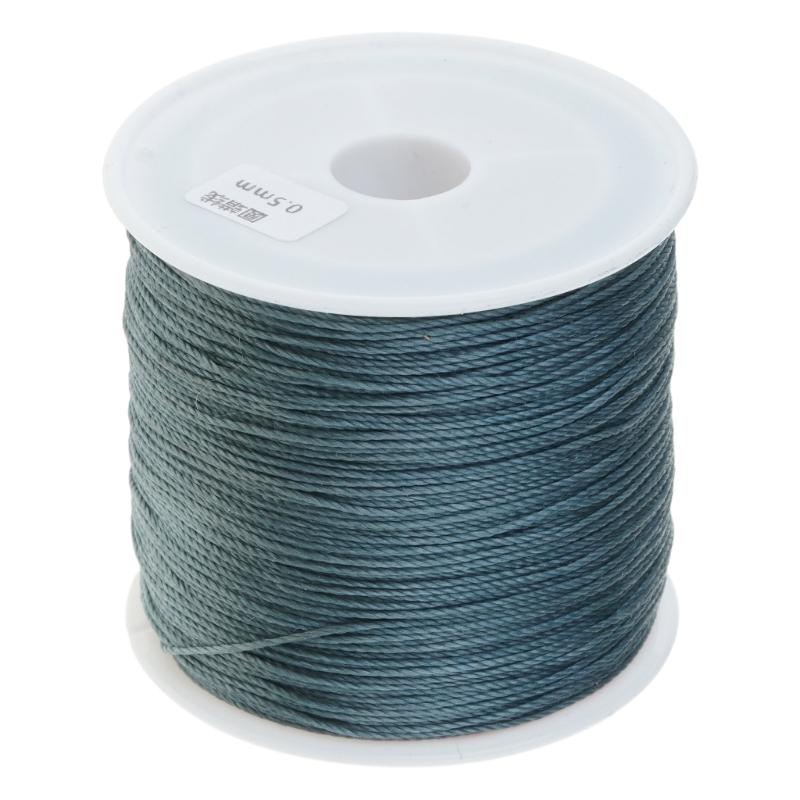 Waxed Thread Cord 0.5mm Leather Sewing Waxed Thread 115 Yards/Spool for Leather Sewing Bookbinding Shoe Repairing 07