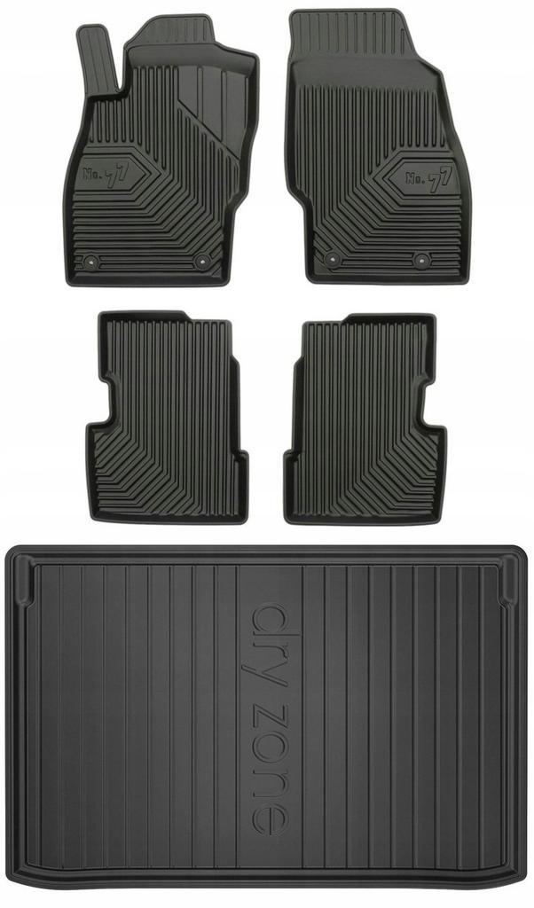 Set 77 Floor Mats And Mat Opel Corsa E Hatchback 2014-2019 D