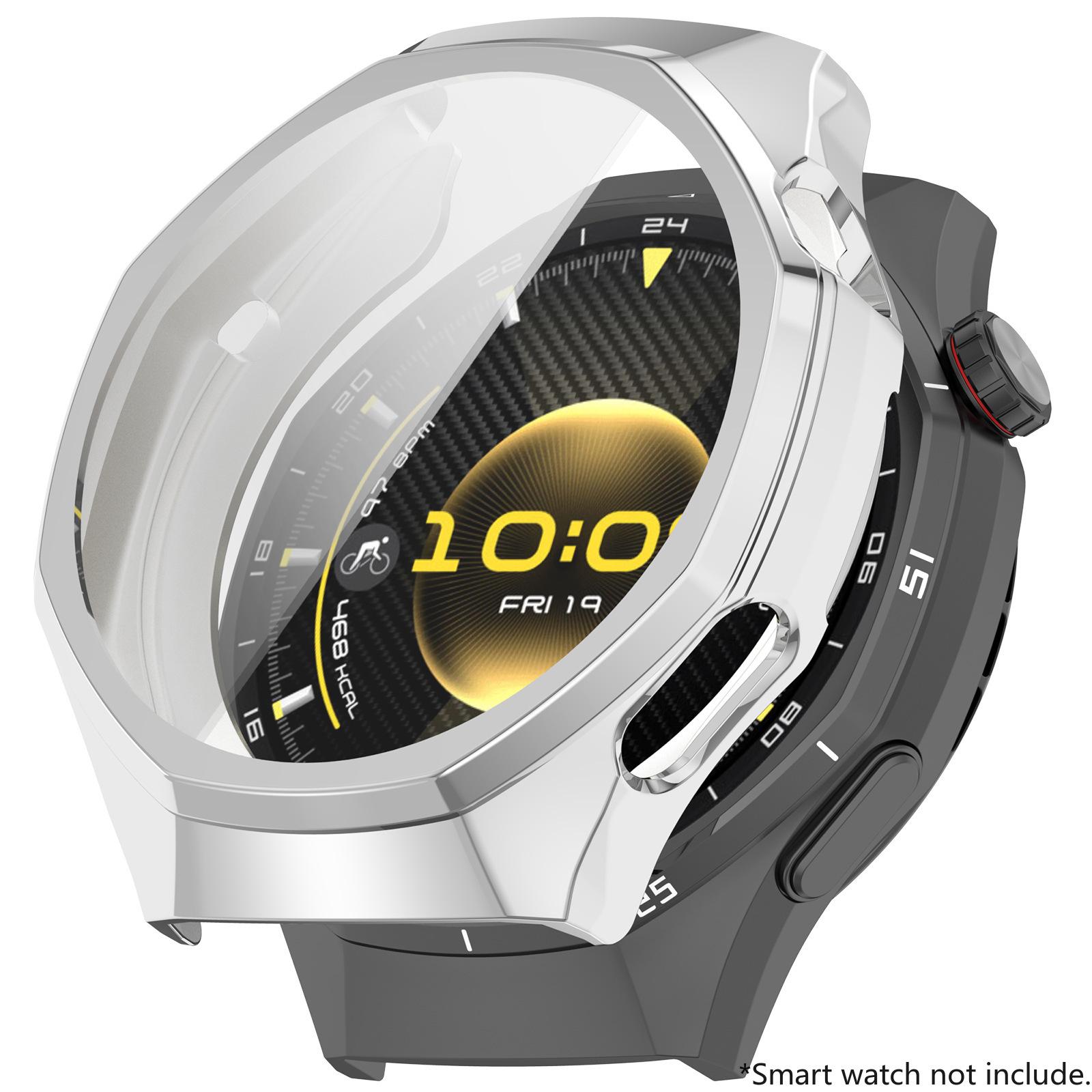 

Case for Huawei Watch GT 6Pro 46mm Screen Protector Case Soft TPU All-Around Protective Bumper Cover Accessories for GT 6Pro 46mm серебряный