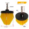 2.5'' Electric Drill Brush Hexagonal Stock Cone Nylon Bristle Power Scrubber for Corner Gap Cleaning Polishing Car Washing Tools