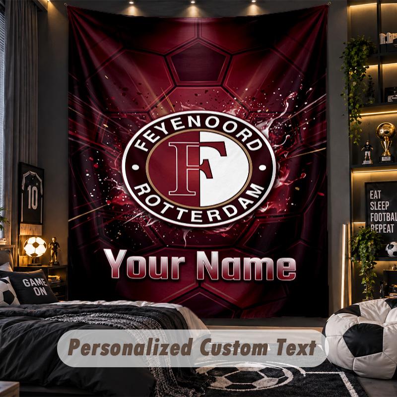 TapestryFeyenoord Custom Name Text Personalized Wall Hanging Tapestry Home Wall Decor