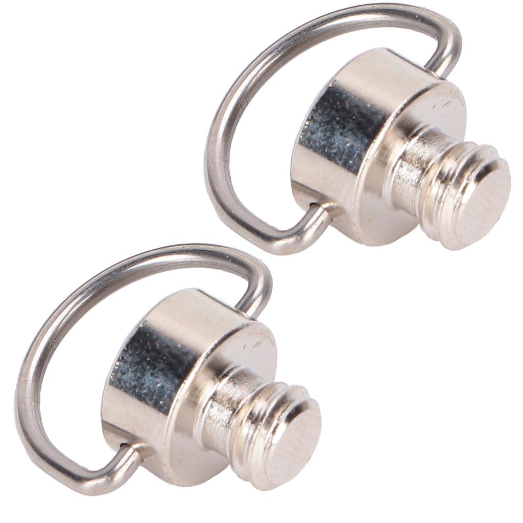 2pcs 1 4 Inch DRing Stainless Steel Camera Screw for Tripod Monopod Quick Release Plate