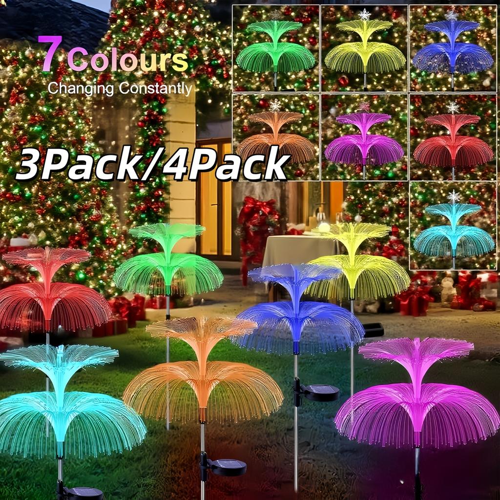 Christmas Jellyfish Garden Light Solar RGB Conversion Light Suitable for Wedding , Courtyards, Lawn Terraces Christmas Decoration